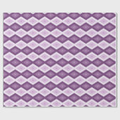 Lila Rautenmuster Geschenkpapier (Flach)