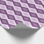 Lila Rautenmuster Geschenkpapier (Ecke)