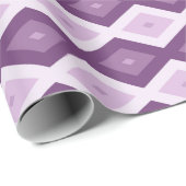 Lila Rautenmuster Geschenkpapier (Rolleneckpunkt)