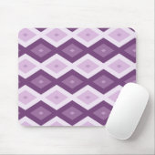 Lila Rautenmuster Mousepad (Mit Mouse)