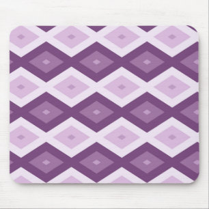 Lila Rautenmuster Mousepad