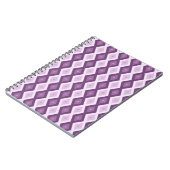 Lila Rautenmuster Notizblock (Linke Seite)