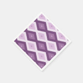 Lila Rautenmuster Serviette (Ecke)