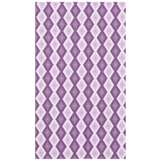 Lila Rautenmuster Tischdecke (Vorderseite)