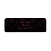 Lila Raven Gothic-Rücksendeadresse (Vorne)