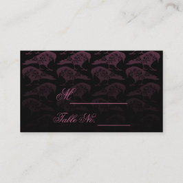Lila Raven Gothic Wedding Platzkarte