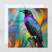 Lila Raven, Hintergrund für Nordlichter Einladung (Vorne/Hinten)