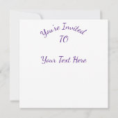 Lila Raven, Hintergrund für Nordlichter Einladung (Rückseite)