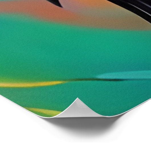 Lila Raven, Hintergrund für Nordlichter Poster (Ecke)