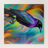 Lila Raven, Hintergrund für Nordlichter Puzzle (Horizontal)