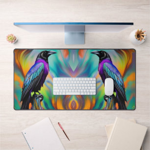 Lila Raven, Hintergrund für Nordlichter Schreibtischunterlage