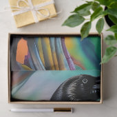 Lila Raven, Hintergrund für Nordlichter Seidenpapier (Geschenk)