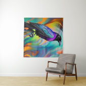 Lila Raven, Hintergrund für Nordlichter Wandteppich (Beispiel (Horizontal))