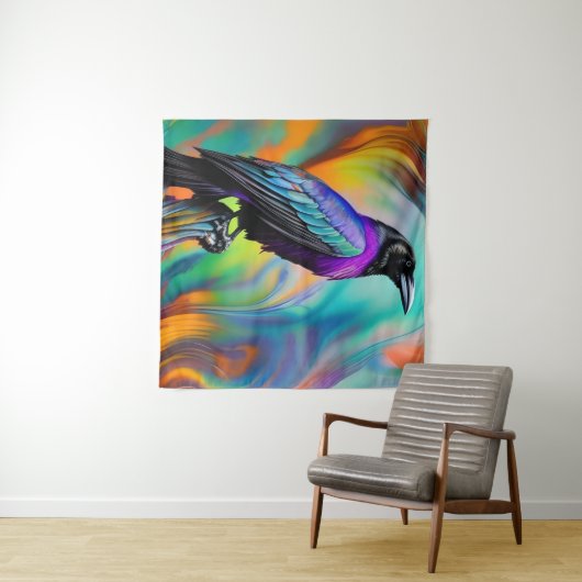 Lila Raven, Hintergrund für Nordlichter Wandteppich (Beispiel (Horizontal))