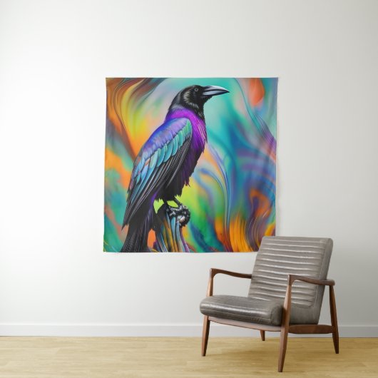 Lila Raven, Hintergrund für Nordlichter Wandteppich (Beispiel)