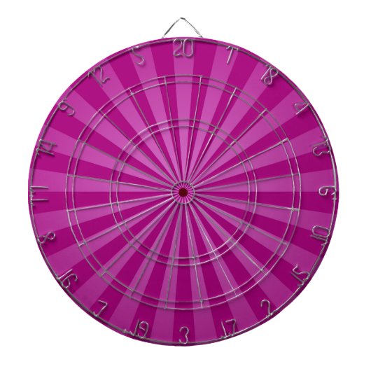 Lila Rays Retro Stripes von Funky Dartscheibe (vorne)