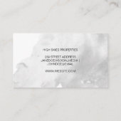 Lila Real Anwesen Logo Visitenkarte (Rückseite)