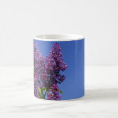 Lila, reales lila Bild, blauer Himmel, violette Bl Kaffeetasse (Mittel)