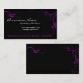 Lila Rebe-Geschäfts-Karten Visitenkarte (Vorne/Hinten)