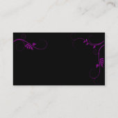 Lila Rebe-Geschäfts-Karten Visitenkarte (Rückseite)