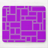 Lila Rechtecke Mousepad (Vorne)
