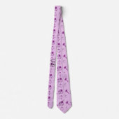 Lila Rechtsanwaltsmuster Krawatte (Rückseite)