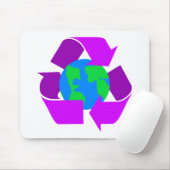Lila recyceln Sie Mousepad (Mit Mouse)