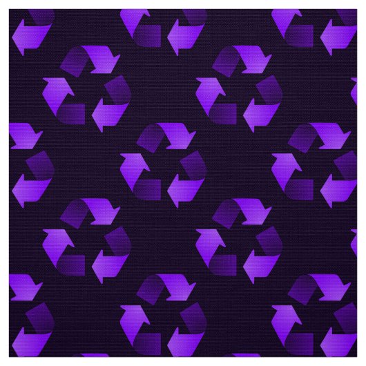 Lila recycelndes Symbol Stoff (Muster)