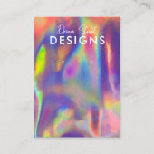 Lila Red Blue Imitats Holend Earring Display Card Visitenkarte (Vorderseite)