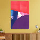 Lila & Red Graffiti - Street Art Collection Leinwanddruck (Insitu (Wohnzimmer))