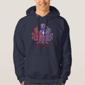 Lila Red Great Dane Hoodie (Vorderseite)