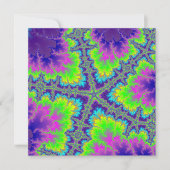 Lila Reef Starfish Einladung (Vorderseite)