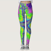 Lila Reef Starfish Leggings (Vorderseite)