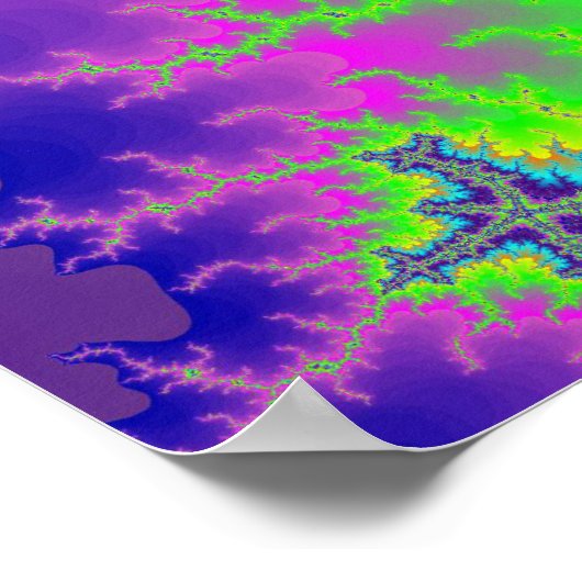 Lila Reef Starfish Poster (Ecke)