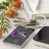 Lila Reflektion Schlüsselanhänger (Vorderseite rechts)