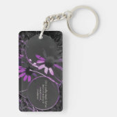 Lila Reflektion Schlüsselanhänger (Rückseite)
