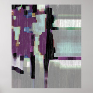 "Lila Regen" digitale Kunst Poster
