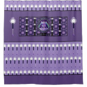 Lila Regen Fairy Duschvorhang (Vorderseite)