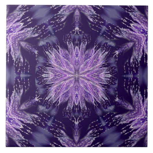 Lila Regen Fairy Fliese (Vorderseite)