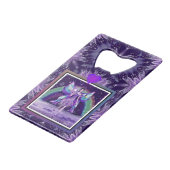 Lila Regen Fairy Geldbeutel Flaschenöffner (Vorderseite Schrägansicht)