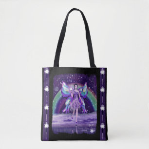 Lila Regen Fairy Tote Tag Tasche