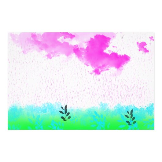 LILA REGEN FOTODRUCK (Vorne)