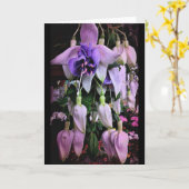 Lila Regen Karte (Gelbe Blume)