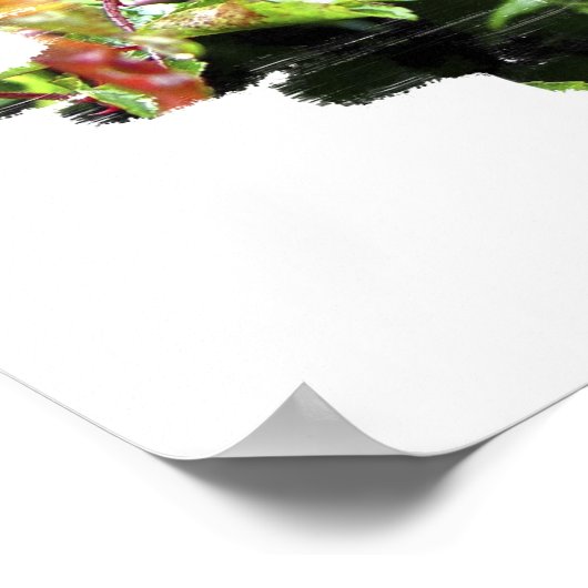 Lila Regen Poster (Ecke)