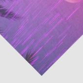 Lila Regen verzaubert Flamingos Rockstar Seidenpapier (Detail)