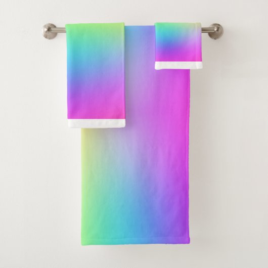 Lila Regenbogen 3 Stück Badhandtuch Set (Insitu)
