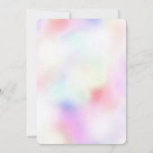 Lila Regenbogen Einladung (Rückseite)