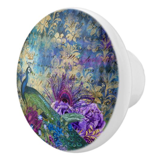 Lila Regenbogen Keramikknauf (Rechts)