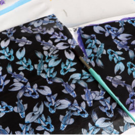 Lila Regenbogen Koi Teich Art Kois Fischmuster Seidenpapier