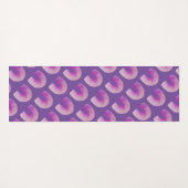 Lila Regenbogen Mitte des Jahrhunderts Modernes Mu Yogamatte (Rückseite (Horizontal))